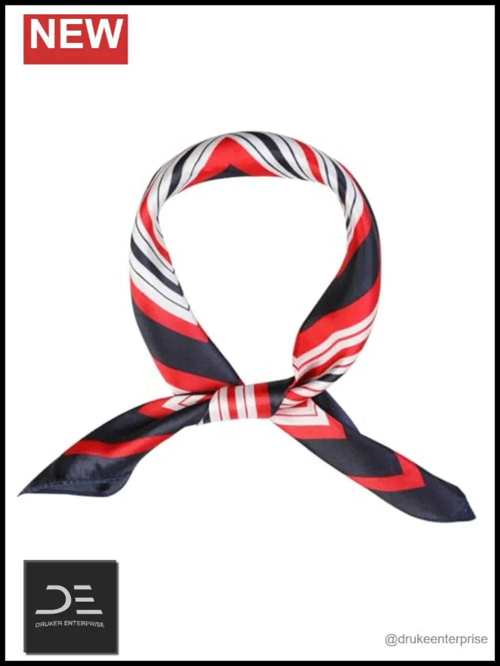 Polyester Square Scarf - Fashion Wrap for Neck, Head, or Bag